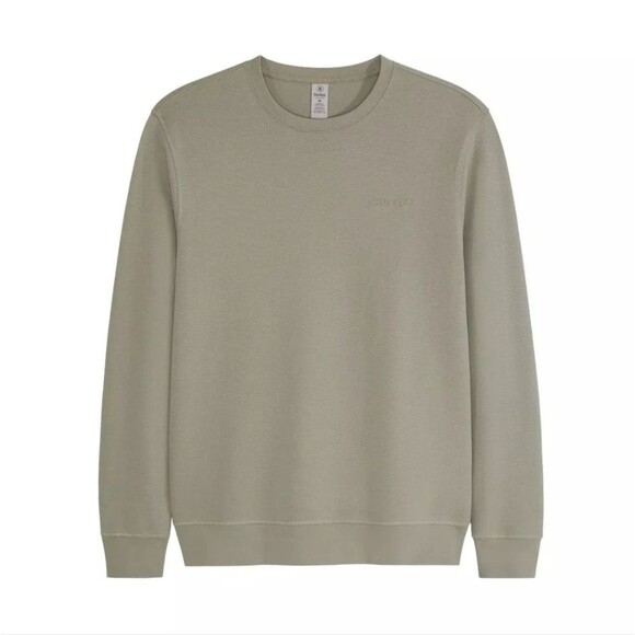 New! Hurley Mens Olive Green Crewneck Long Sleeve Sweatershirt Siz M Regular Fit - Picture 3 of 10